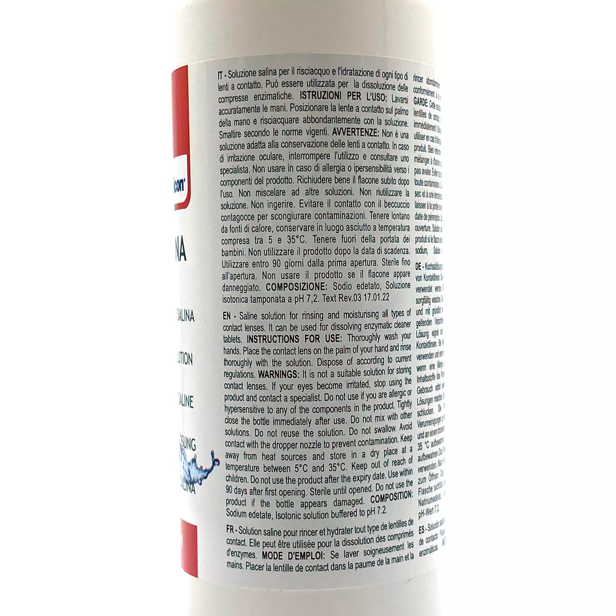 Salina 100ml - Soluzione salina per lenti a contatto