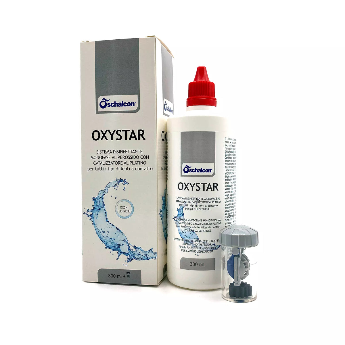 Oxystar 300ml - Líquido desinfectante para lentes de contacto